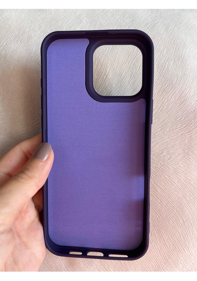 Apple Uyumlu iPhone 16 Pro Max Logolu İçi Kadife Silikon Lansman Kılıf