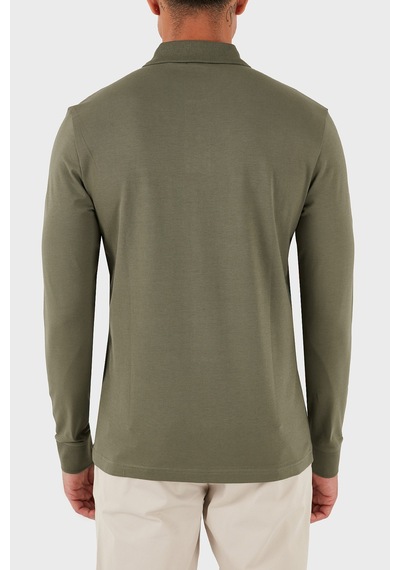 Boss Erkek Polo Yaka Sweat 50507704 342 Haki Haki