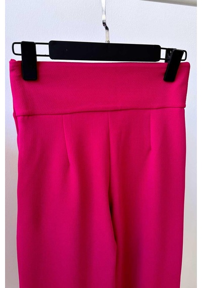 Kahijab Krep Korsaj Bol Paça Pantolon - Fuşya Fuşya