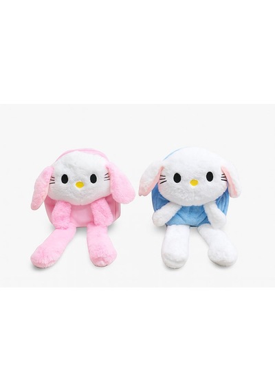 Cosmos Işıklı Peluş Oynar Kulaklı My Melody Ve Cinnamoroll Sırt Çantası Çok Renkli