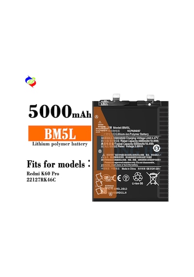Xiaomi Redmi K60 Pro/22127rk46c Telefon Pil Bm5l Batarya Senalstore