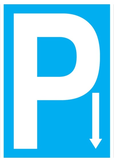 P Uyarı Tabelası - 70x100 Foreks - P17
