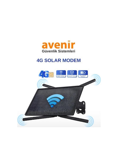Avenir Av-4g-rtr 20watt Güneş Enerjili Solar 4g Wifi Router İnternet Dağıtıcı