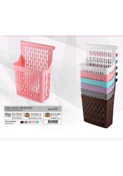 Askılı Dolap Düzenleyici / Hanging Cabinet Organizer Gri