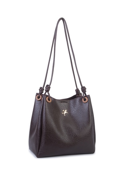 Nas Bag Kadın 2 Li Set Omuz Ve Çapraz Çanta Kahve Taba Victoria Diğer