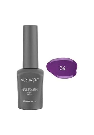 Uv Kalıcı Koyu Mor Jel Oje 34 - Gel Polish - 12 Ml Diğer