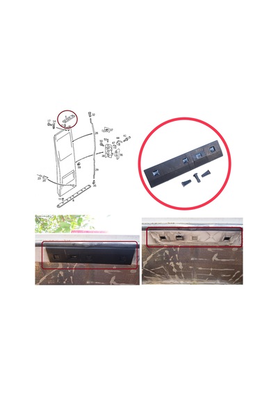 Bagaj Üst Plaka Bakalit Sprinter W901 W902 W903 W904 Vw Lt 2 İçin Standart