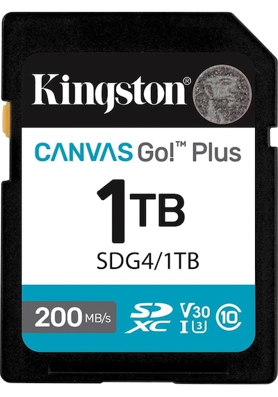 Kingston Sdg4-1tb 1tb Sdxc Canvas Go Plus Gen4 200mb-s C10 Uhs-ı U3 V30 Hafıza Kartı