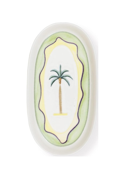 Marka Italian Summer Oval Servis Tabağı 2li 23 Cm Çok Renkli