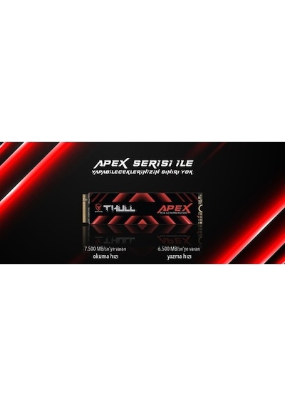 Thull Apex THL-M2PCİE-APXG4X4/1TB 1 TB M2 NVMe PCIe G4X4 Gen 4 SSD