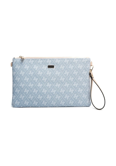 Silver Polo Sp1034 Kadın Portföy & Clutch Monogram Mavi-ten