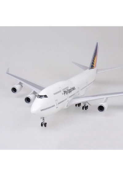 Philippines B747 Yolcu Uçağı Model Uçak 1/80 Ölçek 47cm