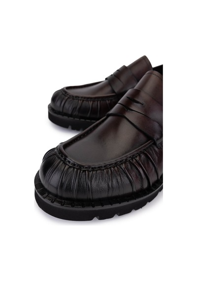 Tamer Tanca Erkek Hakiki Deri Kahverengi Loafer Ayakkabı 987 231 Erk Ayk Sk25-26 Kahve Dr Kahverengi
