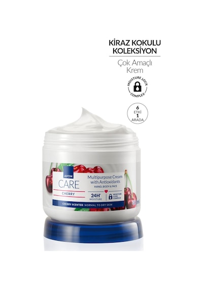 Avon Care Kiraz Kokulu Çok Amaçlı Krem 400 Ml. Üçlü Paket