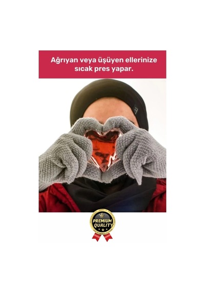 Premium Sihirli Jel Isıtıcı Tekrar Kullanılır Isınmatik Sıcak Su Torbası Kalpli Cep Sobası 2'li Set