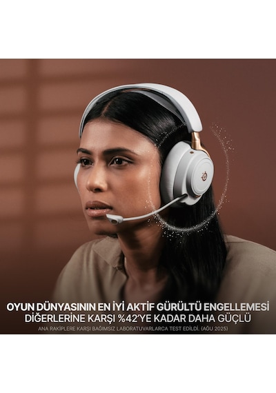 Steelseries Arctis Nova Elite Hi-res Wireless Gaming Kulaklık - Sage Gold