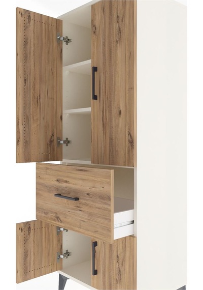 Hyperion Dolap 3 Raflı Tek Çekmeceli 4 Kapaklı 60x44x163 Ayta... Aytaşı