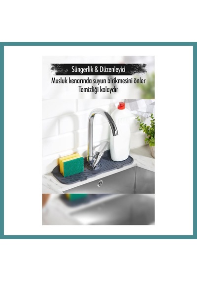 Bezos Silikon Lavabo Matı 13 36 Cm Mac Çok Renkli