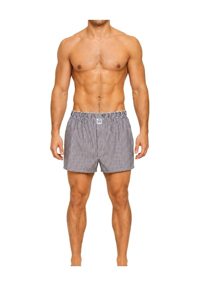 The Don Poplin Erkek Boxer Kahverengi Çizgili Kahverengi