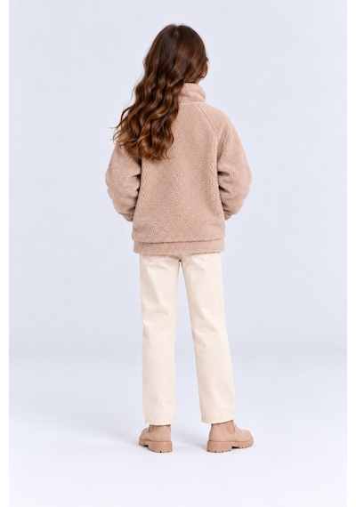Ahengim Kız Erkek Çocuk Peluş Kuzu Mont Unisex Fermuarlı Dik Yaka Sıcak Tutan Çocuk Ceket Ak100 Pembe Ahengim Kız Erkek Çocuk Peluş Kuzu Mont Unisex Fermuarlı Dik Yaka Sıcak Tutan Çocuk Ceket Ak100 Pembe