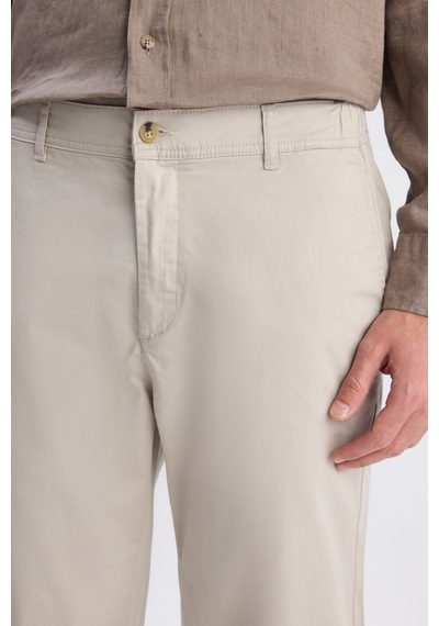 D's Damat Ds Damat Relaxed Fit Pilesiz Bej Gabardin Chino Pantolon 6hcc3ı303777m
