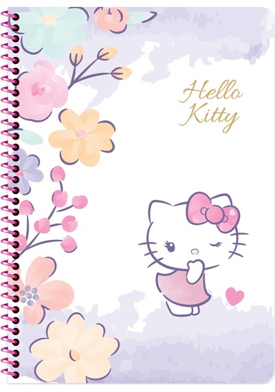 Hello Kitty A4 80 Yp Çizgili Spr.karton Kapak Defter - Beyaz Beyaz