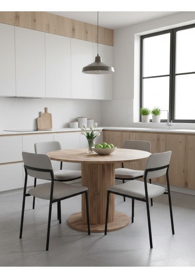 Güneş Model Mdf Ayaklı 90cm Çaplı Yuvarlak Yemek Masası Sandalye Yok Atlantik Çam Güneş Model Mdf Ayaklı 90cm Çaplı Yuvarlak Yemek Masası Sandalye Yok Atlantik Çam
