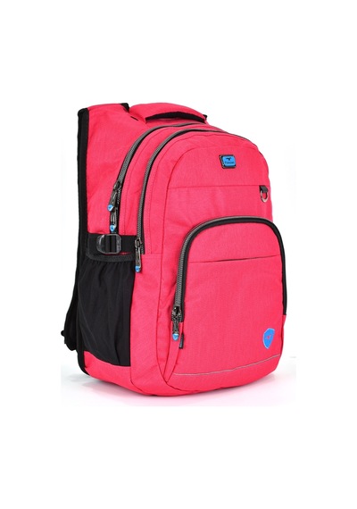 Elatae Unisex Ortopedik Çok Gözlü Günlük Seyahat Okul Sırt Çantası Pembe 2238