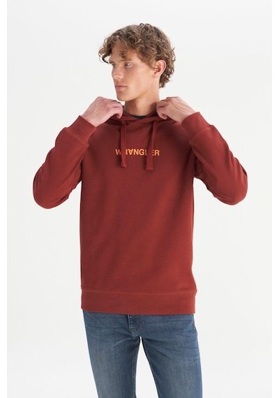 Wrangler Erkek Big Logo Sweatshirt Wine Çok Renkli