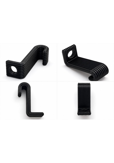 Hbs Art Design Askı Çoğaltıcı Çoklu Askı Aparatı Dolap İçi Yer Tasarrufu Sağlayan Askı Düzenleyici 10 Lu Paket Siyah