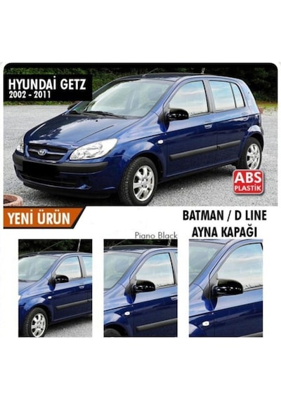 Hyundai Getz 2002 - 2011 Uyumlu Batman Ayna Kapağı