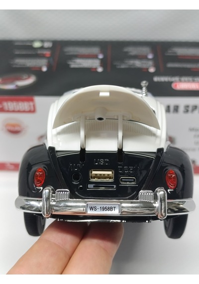 Klasik Oyuncak Araba Müzik Çalar Bluetooth Hoparlör Usb Müzik Çalar Tf Aux Sd Kart Giriş Fm Radyo -