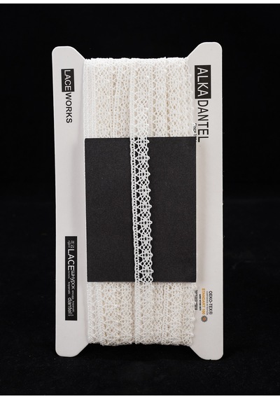 ALKA DANTEL MERSERİZE KOPANAKİ 10 METRE 407 MERSERİZE WHİTE