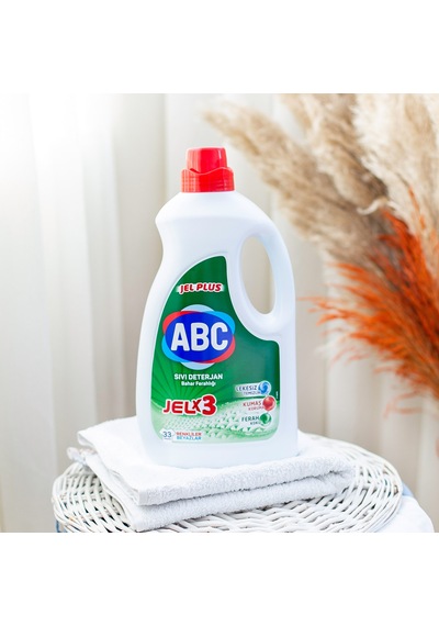 ABC Jel Plus Bahar Ferahlığı Sıvı Çamaşır Deterjanı 33 Yıkama 3 x 2145 ML