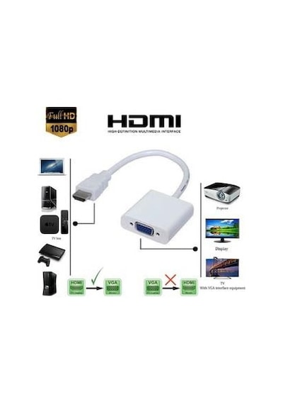 Hdmi Vga Çevirici Hdmi To Vga Çevirici Sesli Çevirici