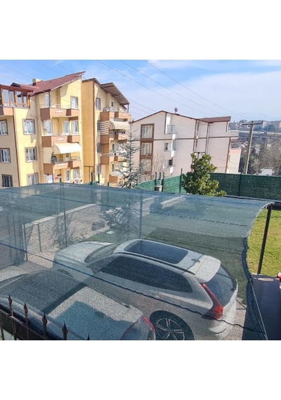 Morilu Gölgeleme Tülü 40lık Gölgelik File Siyah Şeritli Halkalı