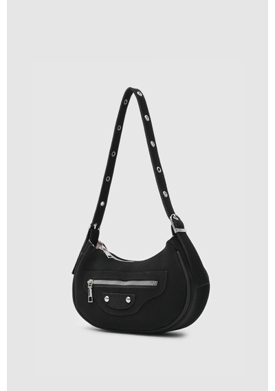 Shule Bags Sandy 90's Retro Baget Çanta Siyah