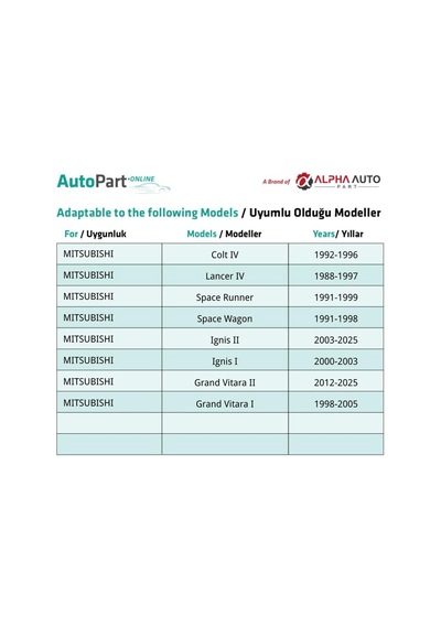 Mitsubishi İçin İç Kaplama Klips - 10 Adet