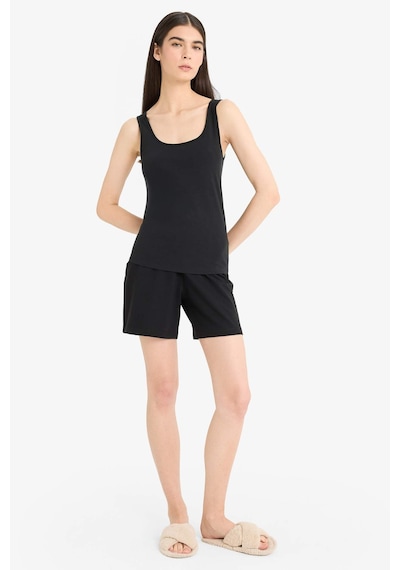 Defacto Regular Fit Pamuklu Atlet-fall İn Love R9041az25aubk81 Siyah