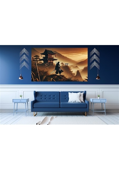 Ti-play Son Nefes 60x90cm Modern Samuray Pvc Çerçevesiz Tablo