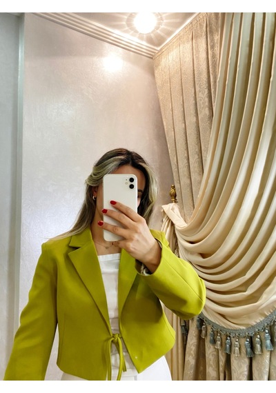 İlayla Yeşil Blazer Ceket