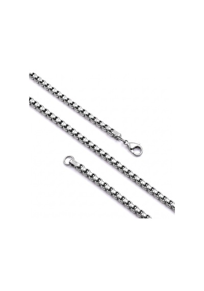 Beycen Aksesuar Arnavut Erkek Çelik Kolye 3mm 55cm Gümüş Rengi 3902eck042 Çok Renkli