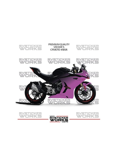 Cfmoto 450sr Kaplama Sticker Çift Renk Motor Kaplama Modeli Hazır Kit Yüksek Kalite 70066218