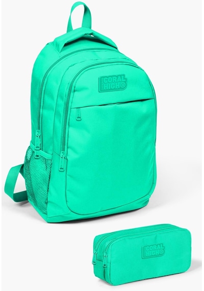 Coral High Kids Su Yeşili 2'li Okul Çanta Seti Set0214395