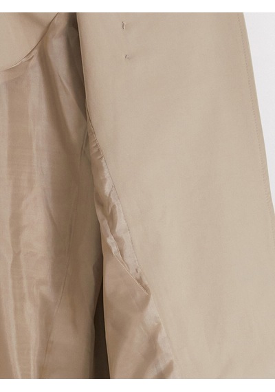 Lcw Modest Haki Dik Yaka Oversize Kadın Yağmurluk