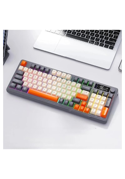 Kablosuz Rgb Gaming Oyuncu Klavye Tft Led Ekranlı