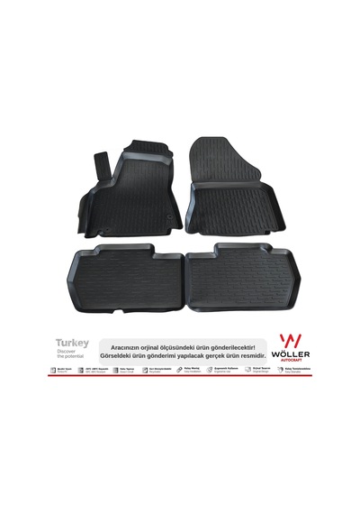 Peugeot Partner Paspas 2008 2020 Arası 3D Havuzlu Wöller Paspas