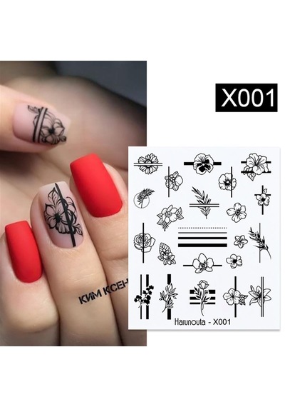 Su Transferli Nail Art Sticker X001 49831-1