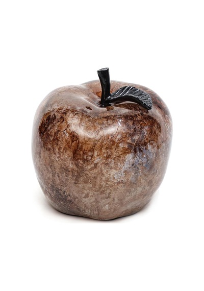 Dekoratif Amber Apple Heykel 16 Cm