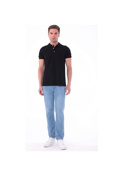 Blayn Jeans Erkek Mavi Diz İzi Yapmayan Pamuklu Esnek Denim Jean Kot Pantolon Regular Kalıp Buz